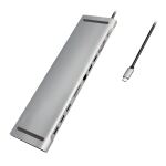 LogiLink UA0373 laptop-dockingstation & portreplikator Kabelgebunden USB 3.2 Gen 1 (3.1 Gen 1) Type-C Aluminium
