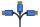Alcasa 4814-SF050B DisplayPort-Kabel 5 m Blau
