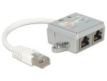 DELOCK Adapter RJ45->2x RJ45 St/Bu 0.15m 1xEthernet...