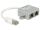 DELOCK Adapter RJ45->2x RJ45 St/Bu 0.15m 1xEthernet 1xISDN