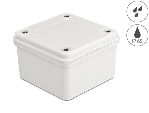 DELOCK Installationsgehäuse IP65 wasserdicht 96x96x60mm grau