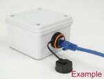 DELOCK Installationsgehäuse IP65 wasserdicht 96x96x60mm grau
