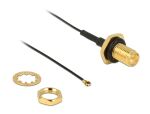 DELOCK HF Kabel RP-SMA -> MHF Bu/St 0.20m zum Einbau