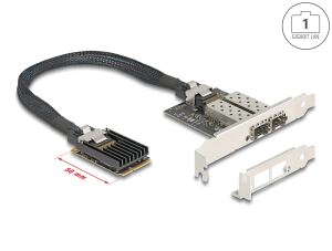 DELOCK Mini PCIe I/O PCIe full size 2 x SFP Gigabit LAN