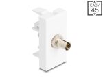 DELOCK Easy 45 Modul ST Simplex BU zu ST Simplex Buchse weiß