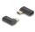 DeLOCK USB Adapter 40 Gbps USB Type-C PD 3.1 240 W Stecker zu Buchse gewinkelt links / rechts 8K 60 Hz