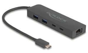 DeLOCK 10 Gbps USB Hub mit 2,5 Gigabit LAN Port und PD 85 W