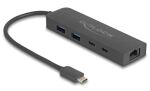 DeLOCK 10 Gbps USB Hub mit 2,5 Gigabit LAN Port und PD 85 W