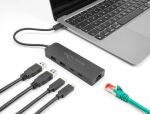 DeLOCK 10 Gbps USB Hub mit 2,5 Gigabit LAN Port und PD 85 W