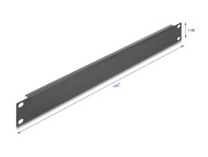 DELOCK 19" Netzwerkschrank Blindabdeckung 1 HE schwarz