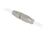 DELOCK Verbinder für Netzwerkkabel Cat.6A STP werkzeugfrei