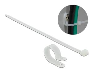 DELOCK Befestigungsschelle 15,8 mm mit KBI 350x4,8mm weiß