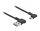 DeLOCK EASY-USB 2.0 Kabel Typ-A Stecker zu EASY-USB Typ Micro-B Stecker gewinkelt links / rechts 0,5 m schwarz