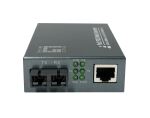 LevelOne Gigabit RJ45 zu SC Mediakonverter, PoE PSE,...