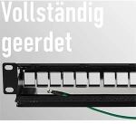 EFB Verteilerfeld Patchpanel 19 Zoll 1HE, 24-Port,