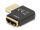 DeLOCK HDMI Adapter Stecker zu Buchse 90° rechts gewinkelt 8K 60 Hz Metall