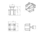 DELOCK Staubschutz MiniSAS HD SSF 8644 Buchse m.Gr. Sw. 1