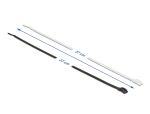 DELOCK Kabelbinder mit flachem Kopf L 370 x B 3,6 mm 100 Stk