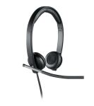 Logitech 981-000519 Kopfhörer & Headset Kabelgebunden Kopfband Büro/Callcenter USB Typ-A Schwarz, Silber