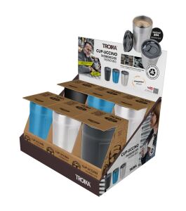 TROIKA CD149 Reisebecher 300 ml Gemischte Farben Edelstahl