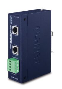 PLANET Industrial IEEE 802.3at Gigabit High Power over Ethernet Splitter, 12V & 24V (-40 to 75 C)