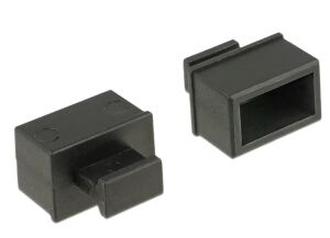 DELOCK Staubschutz für SFP-Schacht m.Griff 10St. schwarz