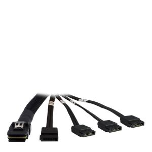 Inter-Tech 88885237 SATA-Kabel 0,65 m Schwarz