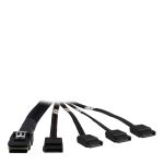 Inter-Tech 88885237 SATA-Kabel 0,65 m Schwarz