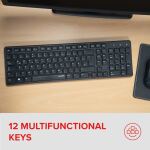 SPEEDLINK SIGNIUM Deskse- Wireless Tastatur Maus enthalten RF Wireless QWERTZ Deutsch Schwarz