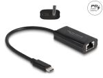 DeLOCK USB Type-C Adapter zu Gigabit LAN mit Power Delivery 100 Watt