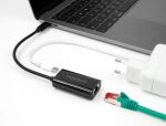 DeLOCK USB Type-C Adapter zu Gigabit LAN mit Power Delivery 100 Watt