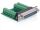 DeLOCK 65317 Kabeladapter 25p 27p Schwarz, Grün, Silber