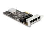 DELOCK PCI Express x4 Karte 4 x RJ45 Gigabit LAN RTL8111