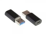 Alcasa USB-AD300 Kabeladapter USB 3.0 / USB 3.1 (Gen. 1) A USB C Schwarz