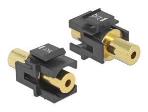 DELOCK Keystone Klinke 3,5mm 4Pin Buchse schwarz