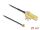 DeLOCK Antennenkabel RP-SMA 90° PCB Buchse zum Einbau zu I-PEX Inc., MHF® I Stecker 1.13 25 cm Gewindelänge 15 mm
