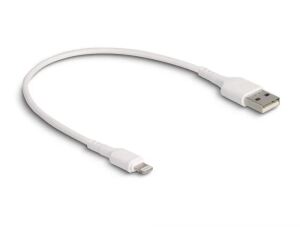 DeLOCK USB Ladekabel für iPhone, iPad, iPod weiß 30 cm