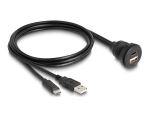 DELOCK USB 2.0 Kabel USB Typ-A Stecker und USB Type-C St 1m
