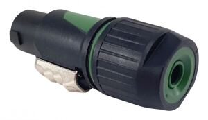 Equip 4-poliger SpeakON-Kabelstecker, Schwarz/Grün