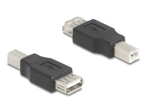 DeLOCK 67199 Kabeladapter USB Type-B USB Type-A Schwarz