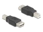 DeLOCK 67199 Kabeladapter USB Type-B USB Type-A Schwarz