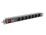 Lanberg PDU-07F-0200-IEC-BK Stromverteilereinheit (PDU) 7...