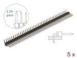 DELOCK Stiftleiste 40 Pin, Rastermaß 2,54 mm, 1-reihig 5 St.