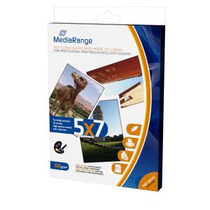 MediaRange MRINK114 Fotopapier Weiß Glanz