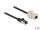DeLOCK Kabel RJ45 Stecker zu Keystone Modul RJ45 Buchse Cat.6A 1 m schwarz
