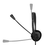 LogiLink HS0054 Kopfhörer & Headset Kabelgebunden Kopfband Büro/Callcenter Schwarz