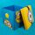 Thumbs Up 5060897227268 Aufbewahrungsbox Aufbewahrungskorb Quadratisch Blau, Gelb