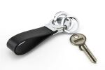 TROIKA KR8-02/LE Schlüsselring/Etui Schlüsselanhänger Schwarz, Silber