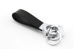 TROIKA KR8-02/LE Schlüsselring/Etui Schlüsselanhänger Schwarz, Silber
