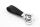TROIKA KR8-02/LE Schlüsselring/Etui Schlüsselanhänger Schwarz, Silber